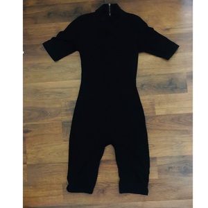 FASHIONOVA BLACK SOFT JUMPSUIT